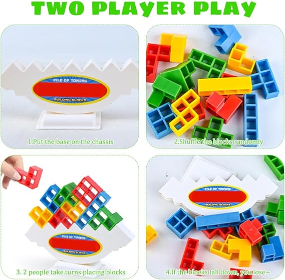 Tetra Tower Educational Building Blocks Game