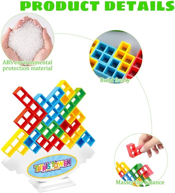 Tetra Tower Educational Building Blocks Game