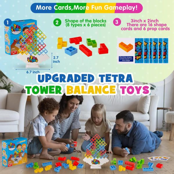 Tetra Tower Educational Building Blocks Game